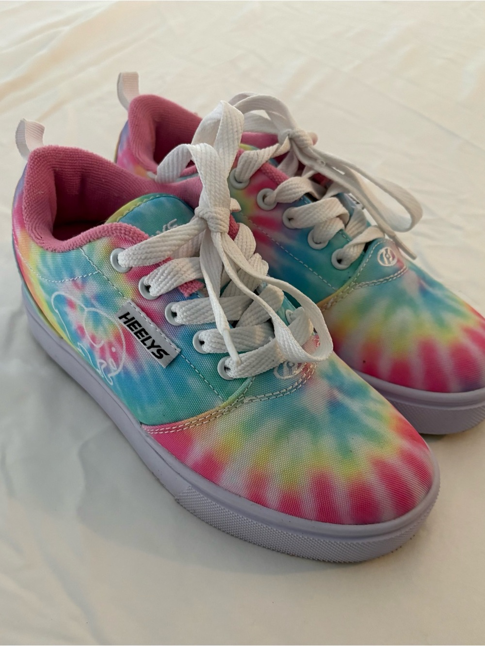 Heelys Kids Tie-Dye Pink Blue Yellow Green Skate Sneakers